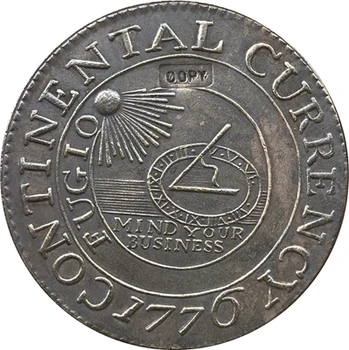 wholesale Replica Superb 1776 Continental Curency Coin Copy 90% coper manufacturing
wholesale Replica Superb 1776 Continental Curency Coin Copy 90% coper manufacturing