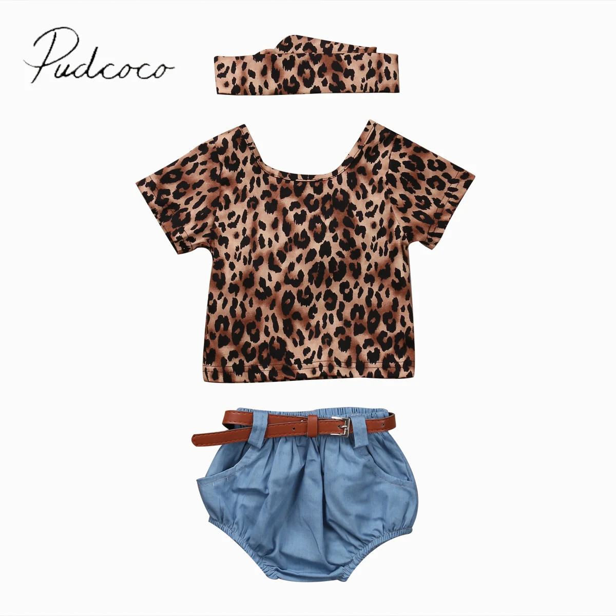 2017 Leopard Stylish 3Pcs Newborn Baby Girls Short Sleeves T-Shirt+Pants Headhand Clothes Set
2017 Leopard Stylish 3Pcs Newborn Baby Girls Short Sleeves T-Shirt+Pants Headhand Clothes Set