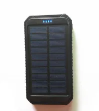 2016 new Solar Power Bank External Battery Real 12000 mah external battery powerbank Solar Charger for iPhone for HTC for PSP