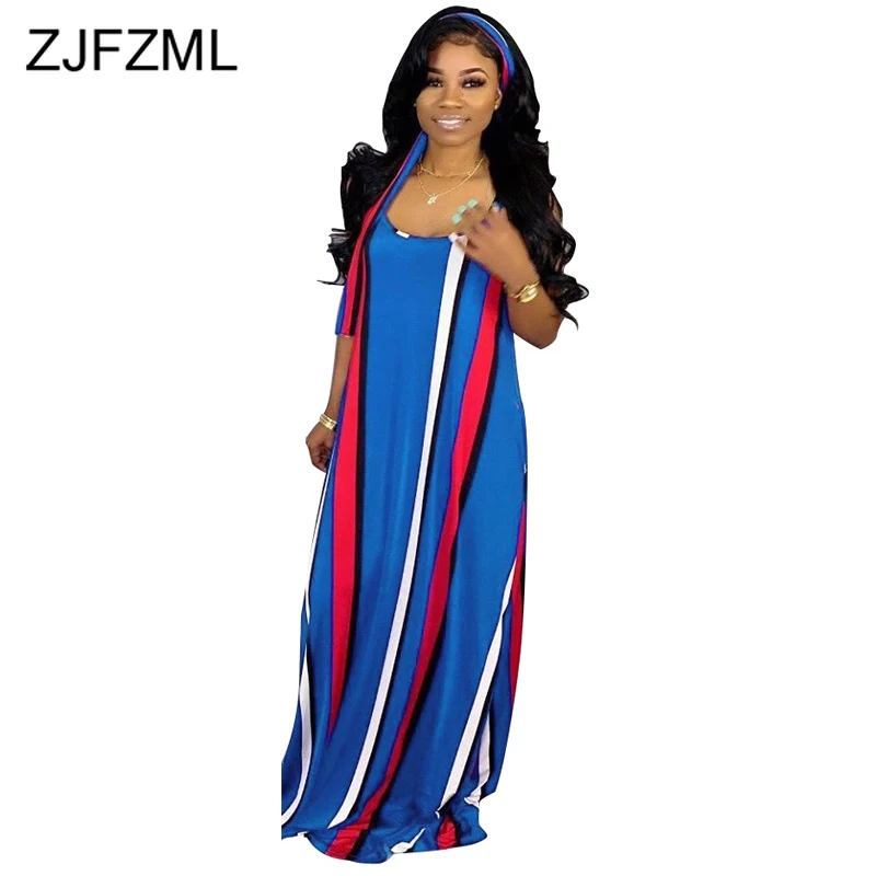 Vertical Striped Sexy Boho Dress Women Spaghetti Strap Sleeveless Beach Long Dress Summer O Neck Backless Maxi Dress With Scarf
Vertical Striped Sexy Boho Dress Women Spaghetti Strap Sleeveless Beach Long Dress Summer O Neck Backless Maxi Dress With Scarf