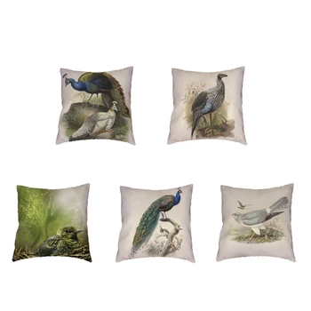 Beautiful Peacock Print White Cushion Cover Polyester Peach Skin Square Pillowcase Farmhouse Living Room Sofa Chair Decoration
Beautiful Peacock Print White Cushion Cover Polyester Peach Skin Square Pillowcase Farmhouse Living Room Sofa Chair Decoration