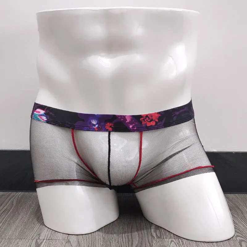 Sexy Gay Underwear Men Mesh Boxers Shorts Man Ultra-thin Transparent Panties Low Waist Pouch Underpants cueca masculina M-XXL
Sexy Gay Underwear Men Mesh Boxers Shorts Man Ultra-thin Transparent Panties Low Waist Pouch Underpants cueca masculina M-XXL