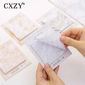CXZY Marble sticky note kawaii memo pad Planner sticker paper masking school japanese stationery Office post list school 3B836
CXZY Marble sticky note kawaii memo pad Planner sticker paper masking school japanese stationery Office post list school 3B836