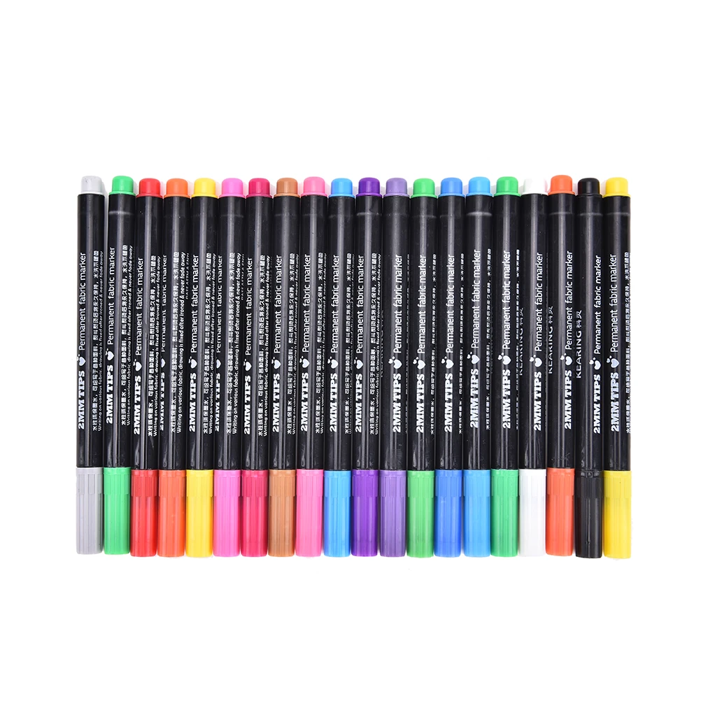 20 Colors Fabric and T-Shirt Liner Marker Pens Textile Paint Cloth Pigment DIY Painting Supplies
20 Colors Fabric and T-Shirt Liner Marker Pens Textile Paint Cloth Pigment DIY Painting Supplies