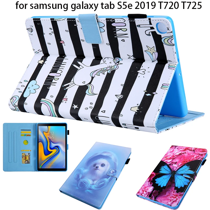 Чехол-подставка с рисунком бабочки для Samsung Galaxy Tab S5e 2019 защитный чехол 10 1 "T720 T725
