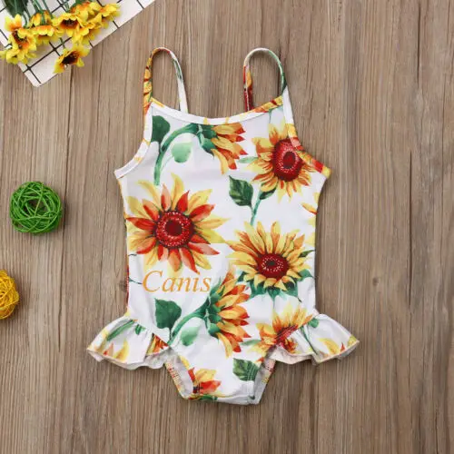 2019 Toddler Floral Swimsuit Infant Kids Baby Girls SunFlower Swimwear Romper Sling Bathing Suit Children Beach Clothes
2019 Toddler Floral Swimsuit Infant Kids Baby Girls SunFlower Swimwear Romper Sling Bathing Suit Children Beach Clothes