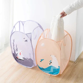 Foldable Cartoon Pattern Mesh Laundry Bag Storage Washing Dirty Clothes Basket Large Capacity Home Baskets
Foldable Cartoon Pattern Mesh Laundry Bag Storage Washing Dirty Clothes Basket Large Capacity Home Baskets