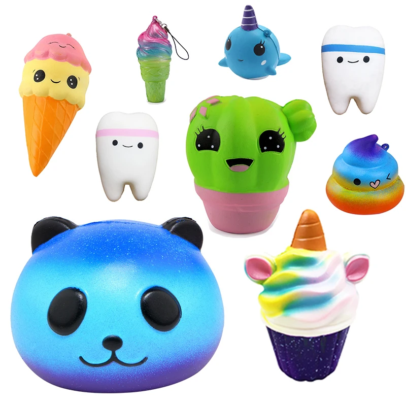 Anti-stress Cute Squishy Slow Rising Colorful panda head colorful ice cream PU Squishy Toys Squeeze Toy birthday present
Anti-stress Cute Squishy Slow Rising Colorful panda head colorful ice cream PU Squishy Toys Squeeze Toy birthday present