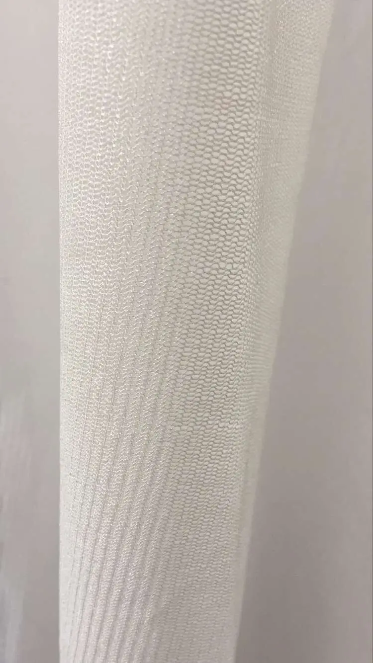 Howmay 100% Тюль из чистого шелка трикотажная ткань 30gsm 135 см белая прозрачная