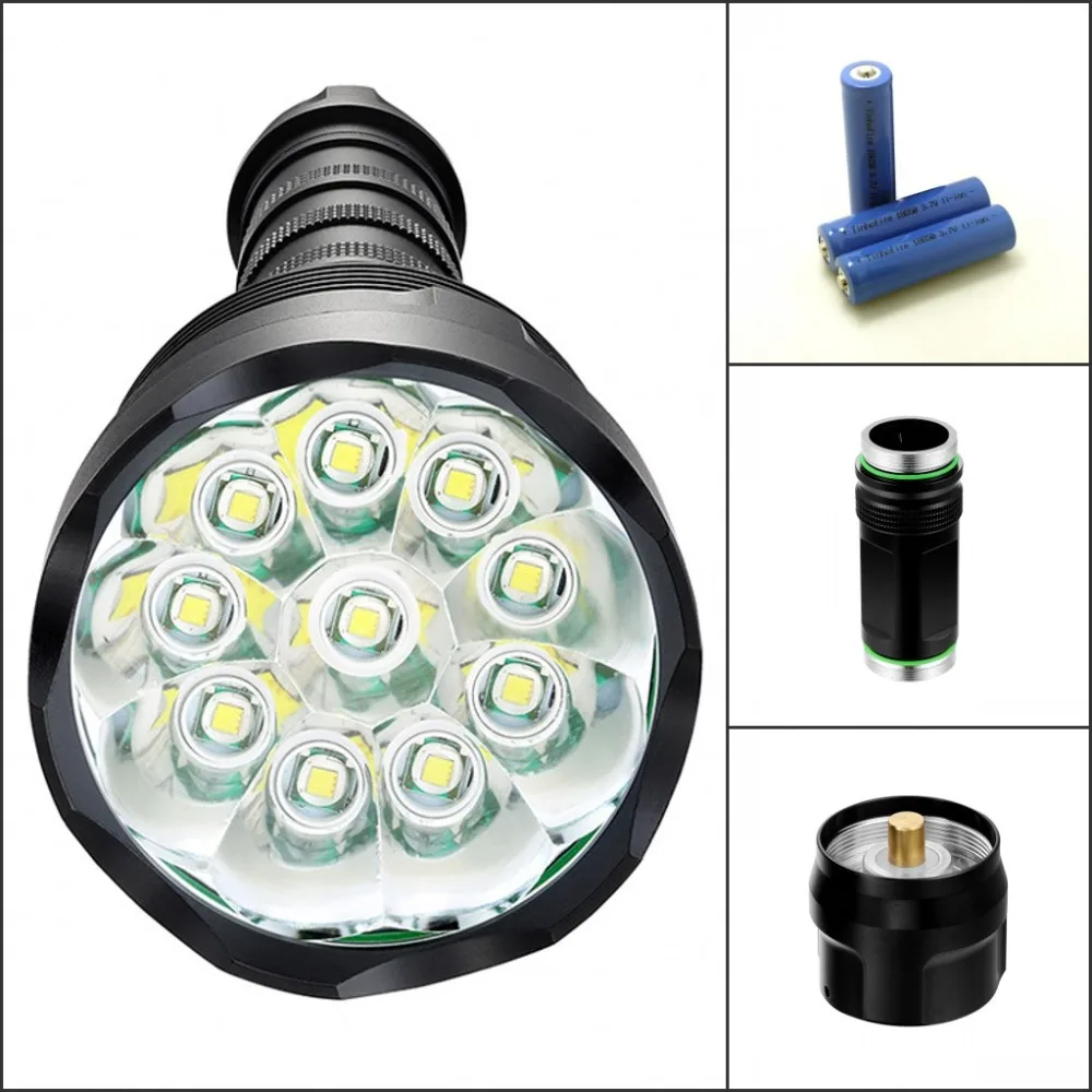 Tinhofire CX10 фонарик 10 * CREE T6 LED 5-Mode 18000 люмен Высокая мощность светодиодный для