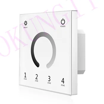 85-265VAC 4 Zones 2.4G Brightness Touch Panel Remote Control T11 dimmer 2.4G RF wireless Led Single Color Strip Dimmer
85-265VAC 4 Zones 2.4G Brightness Touch Panel Remote Control T11 dimmer 2.4G RF wireless Led Single Color Strip Dimmer