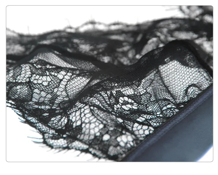 Munllure Ultra-thin sexy lace bra set eyelash lace transparent thin wireless triangle bra and pantiles set women underwear set 6