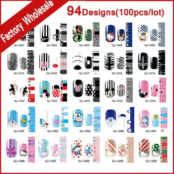 94Designs(100pcs) New Arrive Hot Cartoon Nail Sticker Adhesive Nail Patch Foils Polish Wraps Nail Beauty Art Supplies
94Designs(100pcs) New Arrive Hot Cartoon Nail Sticker Adhesive Nail Patch Foils Polish Wraps Nail Beauty Art Supplies