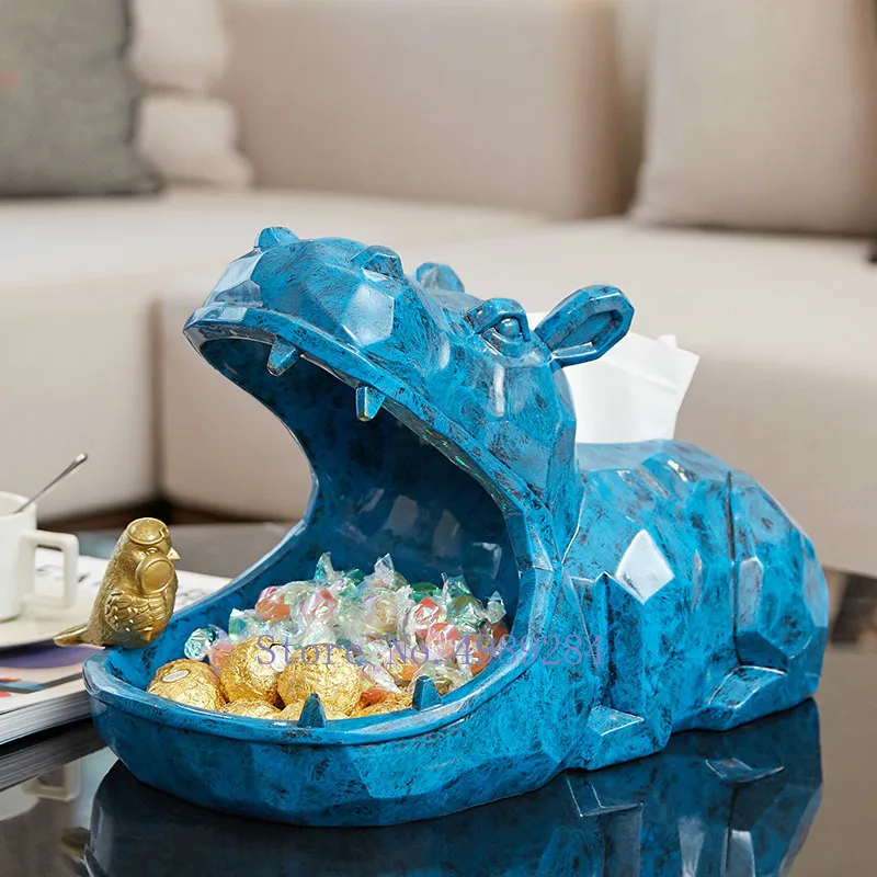 Nordic Creative Resin hippo Canary Desktop storage tissue box Candy box Modern home Storage organization Decorative ornaments
Nordic Creative Resin hippo Canary Desktop storage tissue box Candy box Modern home Storage organization Decorative ornaments