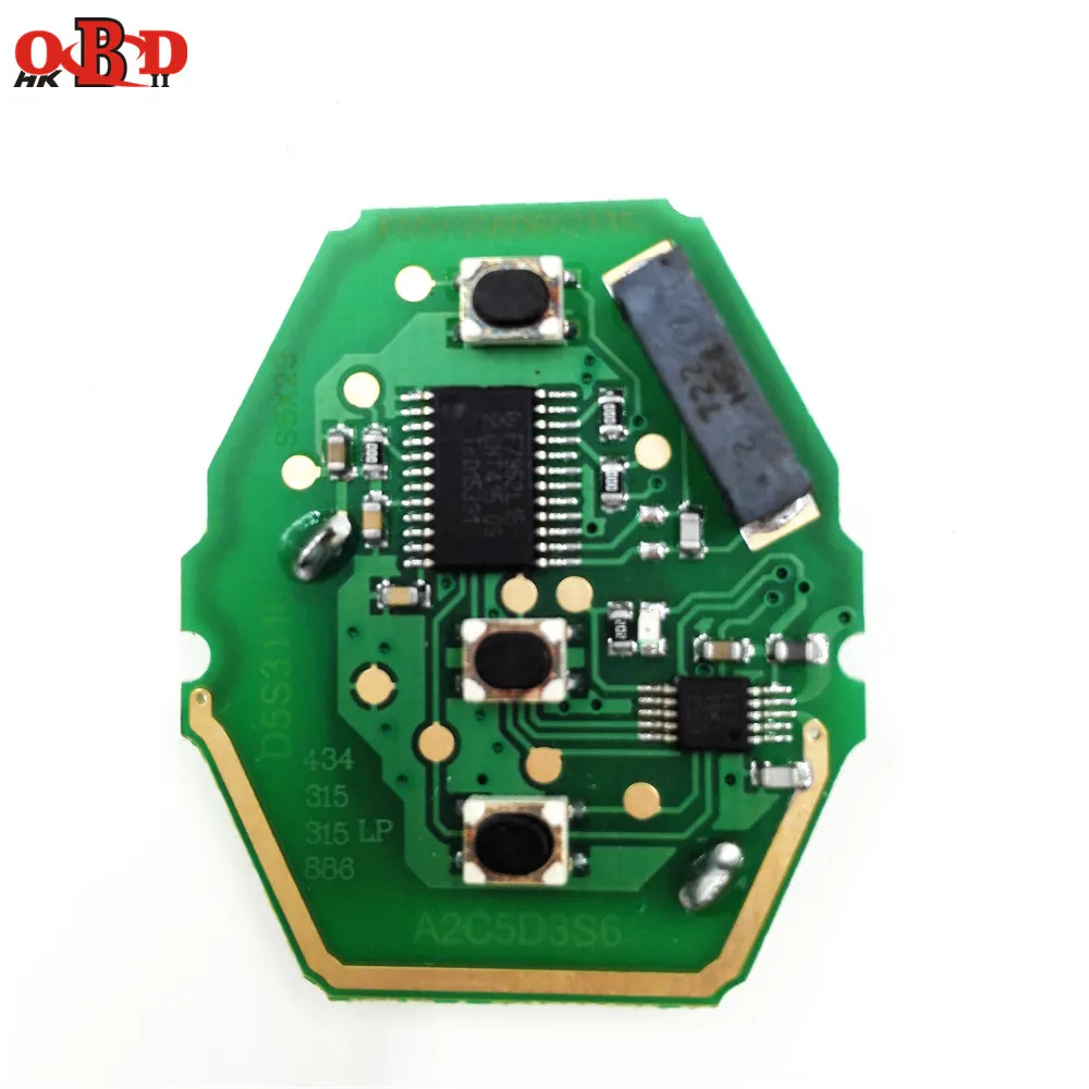 HKOBDII Good Quality 3 button Straight Remote Car Key Board For BMW CAS2 315/433MHZ With 46 Electronic Chip
HKOBDII Good Quality 3 button Straight Remote Car Key Board For BMW CAS2 315/433MHZ With 46 Electronic Chip