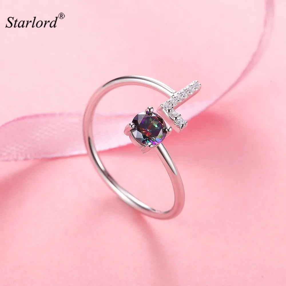 Initial L Letter Ring 925 Sterling Silver Cubic Zirconia Crystal Ring Adjustable Silver Ring Open Ring For Women R6058B
Initial L Letter Ring 925 Sterling Silver Cubic Zirconia Crystal Ring Adjustable Silver Ring Open Ring For Women R6058B