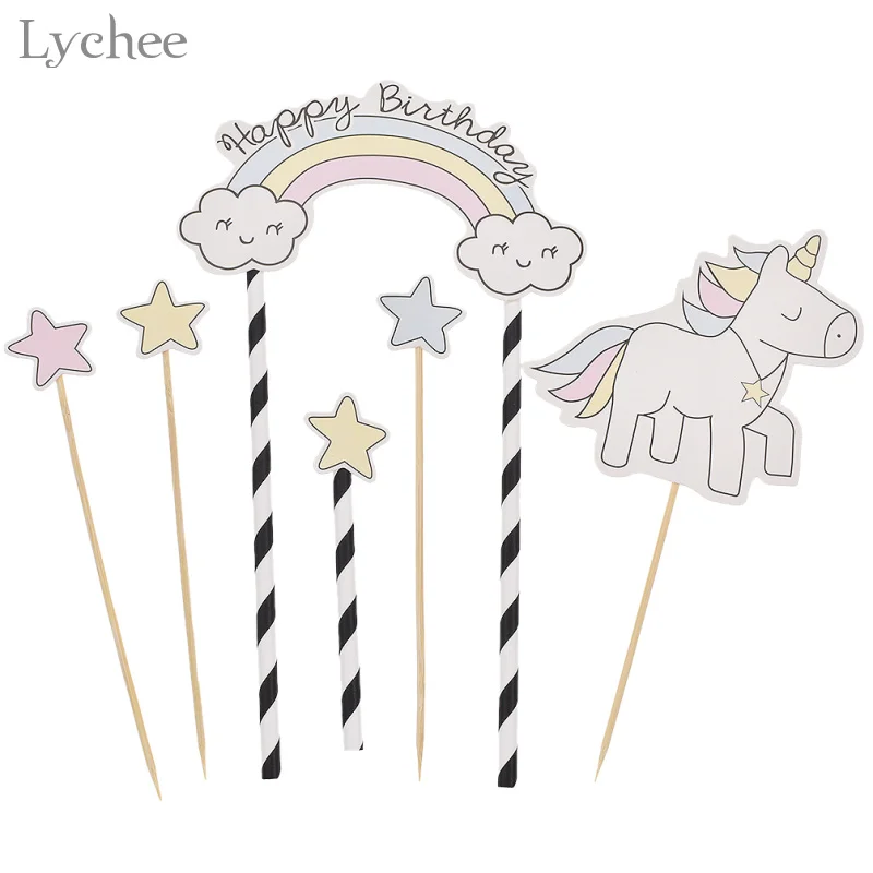 Lychee Rainbow Unicorn Cake Toppers Baby Shower Party Decoration Wedding Children Christmas Party Cake Decor Supplies
Lychee Rainbow Unicorn Cake Toppers Baby Shower Party Decoration Wedding Children Christmas Party Cake Decor Supplies