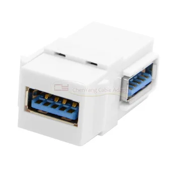 100PCS/90 Degree Right Angled USB 3.0 A Female to A Female Extension Keystone Jack Coupler Adapter for Wall Plate Panel
100PCS/90 Degree Right Angled USB 3.0 A Female to A Female Extension Keystone Jack Coupler Adapter for Wall Plate Panel