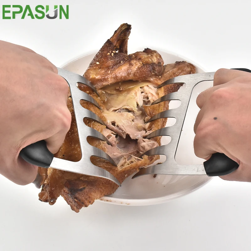 New Barbecue Paws Meat Claws Forks Metal Shredding Pulled Chicken Shredder Pork Handler Carving BBQ Grill Meat Handler
New Barbecue Paws Meat Claws Forks Metal Shredding Pulled Chicken Shredder Pork Handler Carving BBQ Grill Meat Handler