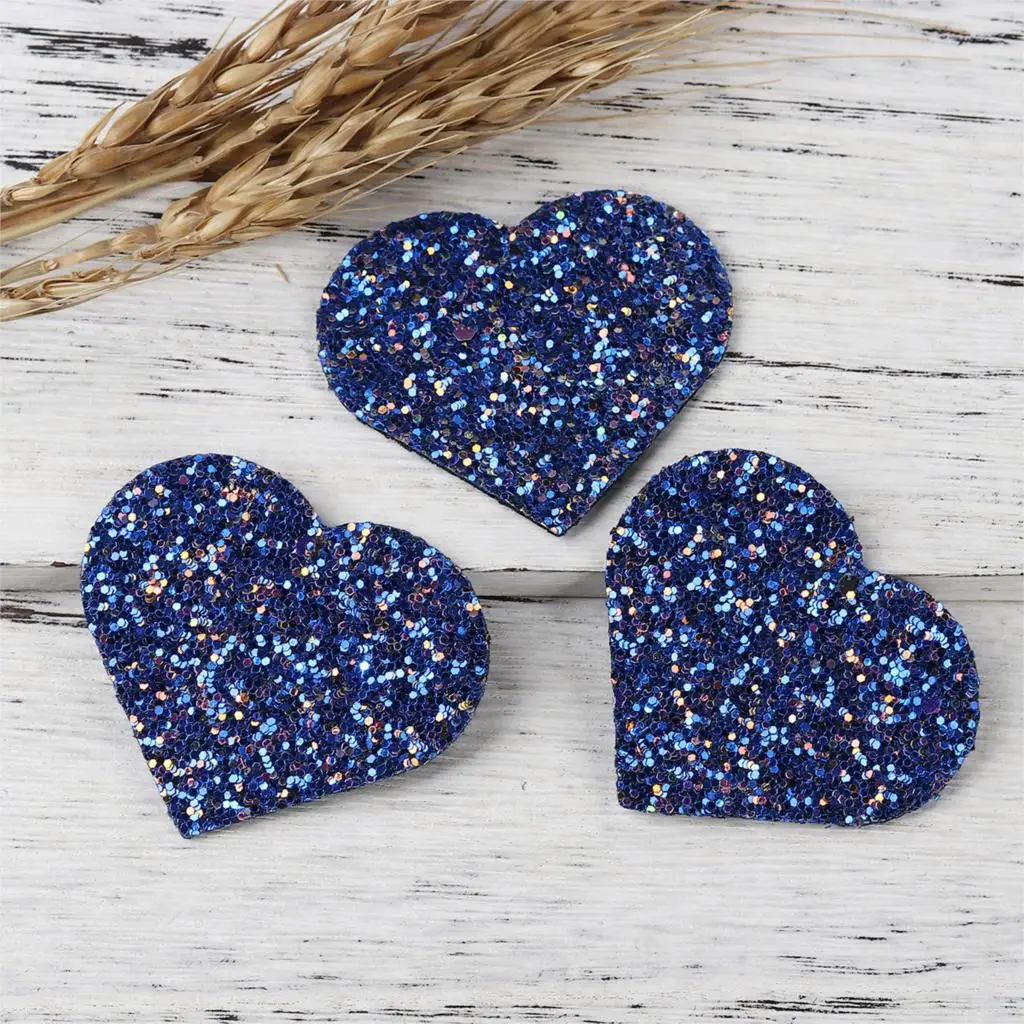 Faux Leather Paillette Sequin Pendants Heart Deep Blue 56mm(2 2/8") x 49mm(1 7/8"), 10 PCs
Faux Leather Paillette Sequin Pendants Heart Deep Blue 56mm(2 2/8") x 49mm(1 7/8"), 10 PCs