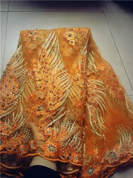 French net lace fabric 2017 latest african lace orange african french embroidered mesh lace fabric for women dress
French net lace fabric 2017 latest african lace orange african french embroidered mesh lace fabric for women dress