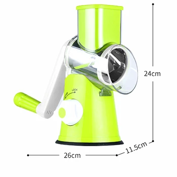 Manual Round Vegetable Slicer Cutter Tabletop Drum Onion Potato Carrot Grater With 3 Chopper Blades Kitchen Gadgets
Manual Round Vegetable Slicer Cutter Tabletop Drum Onion Potato Carrot Grater With 3 Chopper Blades Kitchen Gadgets