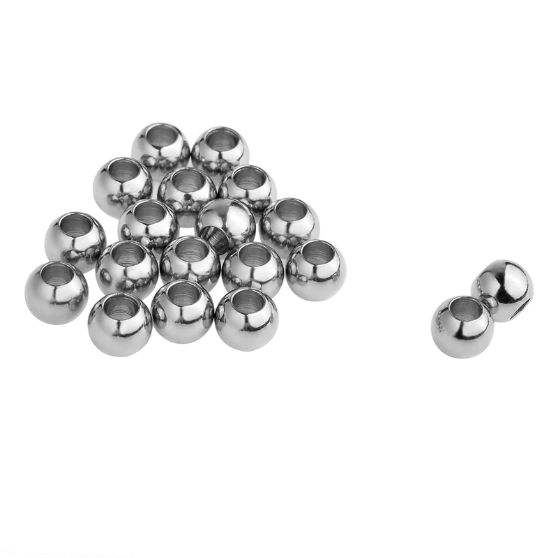 20PCs Stainless Steel Large Hole Spacer Beads High Quality Beads Accessories For Jewelry DIY Jewelry Findings Women Necklaces
20PCs Stainless Steel Large Hole Spacer Beads High Quality Beads Accessories For Jewelry DIY Jewelry Findings Women Necklaces