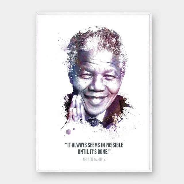 Nelson Mandela Celebrity Posters and Prints Canvas Painting Wall Art Picture for Living Room Home Decor
Nelson Mandela Celebrity Posters and Prints Canvas Painting Wall Art Picture for Living Room Home Decor