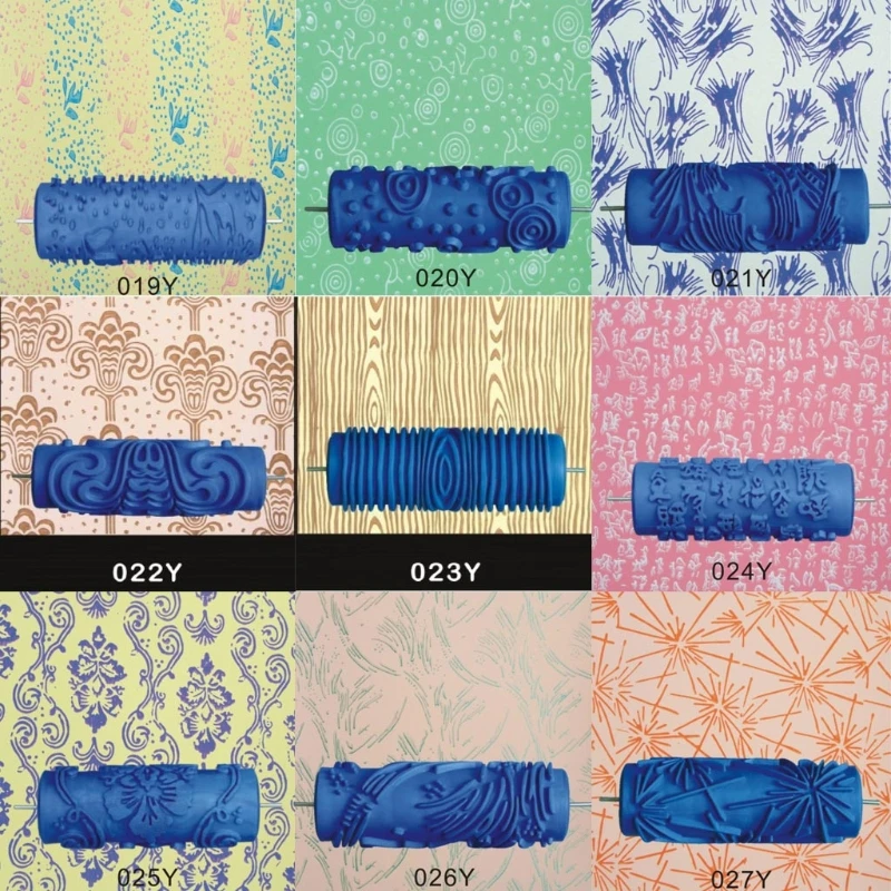 5" Embossed Paint Roller Sleeve Wall Texture Stencil Brush Pattern Decor qiang 5" Embossed Paint Roller Sleeve Wall Texture Stencil Brush Pattern Decor qiang