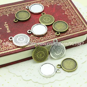 SweetBell 30pcs/lot Two color Cabochon Pendant Settings Jewelry Pendant Blanks 14mm Jewelry accessories Fit Jewelry Making7B1163
SweetBell 30pcs/lot Two color Cabochon Pendant Settings Jewelry Pendant Blanks 14mm Jewelry accessories Fit Jewelry Making7B1163