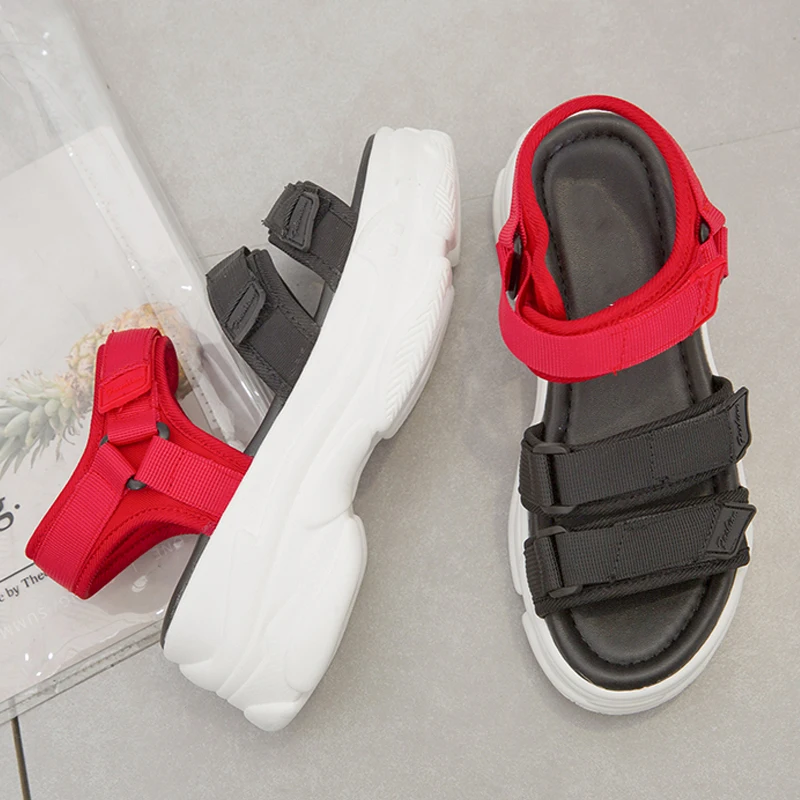 2019 Summer Women's Platform Sandals Webbing Hook Loop Fastener Open Toe Fashion Sports Style
2019 Summer Women's Platform Sandals Webbing Hook Loop Fastener Open Toe Fashion Sports Style
