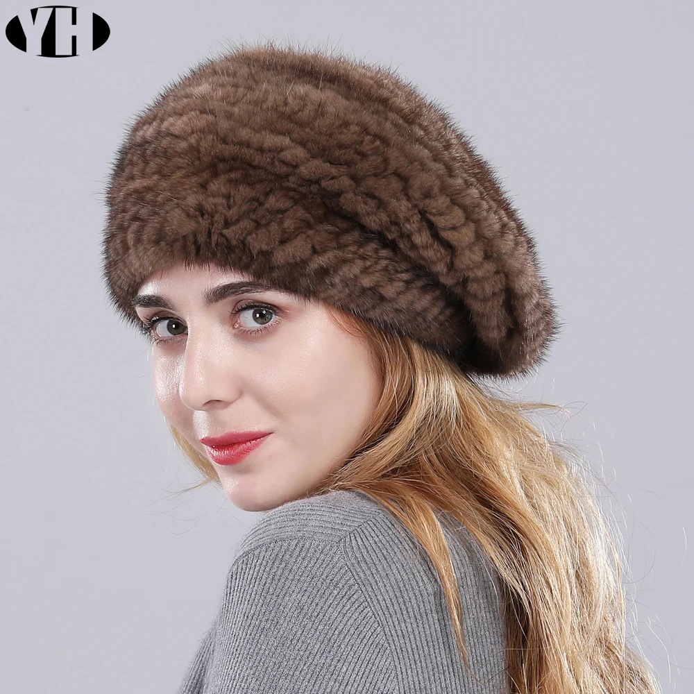 2019 new arrive women real mink fur Berets 100% handmade knit mink hat brand winter casual fur caps hot sale
2019 new arrive women real mink fur Berets 100% handmade knit mink hat brand winter casual fur caps hot sale