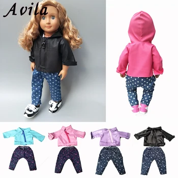 2019 NEW Fashion doll accessories Doll clothes for 43cm born Baby black PU leather doll jacket for 18 inch girl doll cloth
2019 NEW Fashion doll accessories Doll clothes for 43cm born Baby black PU leather doll jacket for 18 inch girl doll cloth