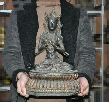 wedding decoration Tibetan Buddhism bronze Gilt Tara Kwna-yin Guanyin lotus goddess Buddha statue
wedding decoration Tibetan Buddhism bronze Gilt Tara Kwna-yin Guanyin lotus goddess Buddha statue