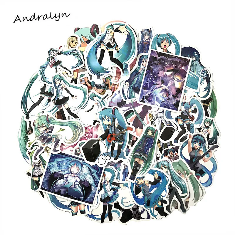 50Pcs/Set Hatsune Miku Decal Stickers Music Girls Animation For Piano Refrigerator Laptop Scooter Motorcycle PVC Waterproof
50Pcs/Set Hatsune Miku Decal Stickers Music Girls Animation For Piano Refrigerator Laptop Scooter Motorcycle PVC Waterproof
