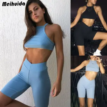 New Stylish Women's Summer Sexy Plain Cloth Sets Sleeveless Sling Tops and High-waist Bodycon Slim Shorts Club Party Cloth S-L
New Stylish Women's Summer Sexy Plain Cloth Sets Sleeveless Sling Tops and High-waist Bodycon Slim Shorts Club Party Cloth S-L