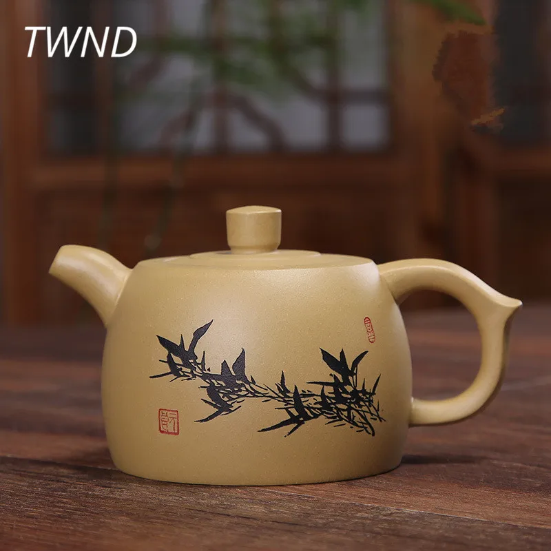 

Purple clay yixing teapot chinese kung fu jin lan pot zisha kettle with gift box suit Tie Guanyin Puer Oolong tea drinkware 19