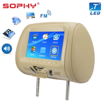 7 inch Car Headrest Monitor TFT-LED Screen Pillow Monitor with AV USB SD MP5 FM Speaker Beige/Gray/Black SH7048-MP5
7 inch Car Headrest Monitor TFT-LED Screen Pillow Monitor with AV USB SD MP5 FM Speaker Beige/Gray/Black SH7048-MP5