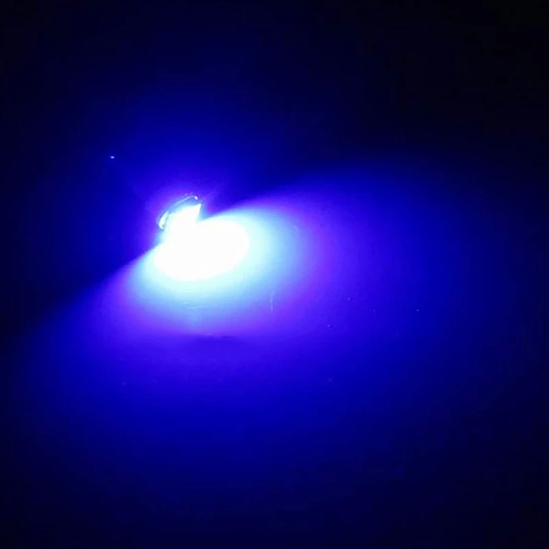 L 10pcs/lots T5 70 73 74 12V 1SMD LED Blue Dashboard Cluster Gauge Wedge Light
