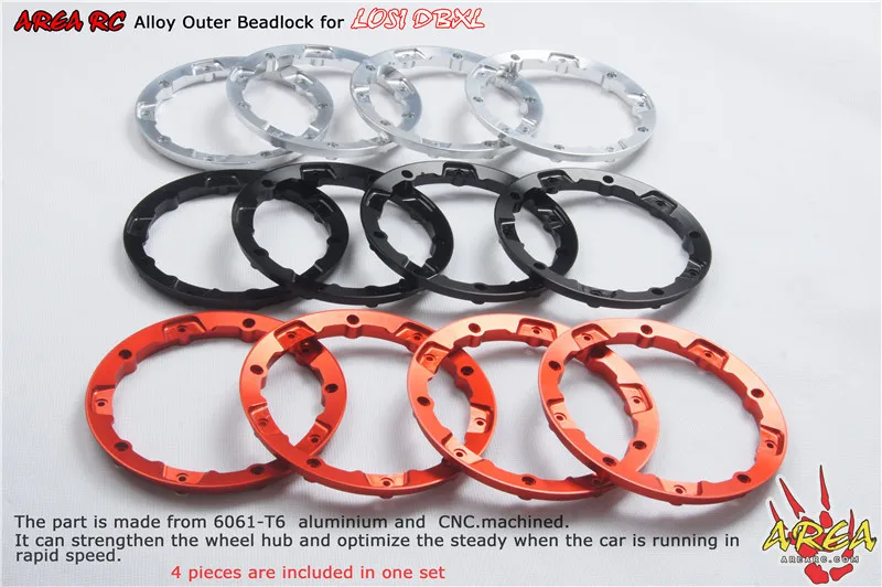 Area RC CNC alloy outer beadlock outter bead lock for LOSI DBXL desert buggy XL 1/5 scale rc car
Area RC CNC alloy outer beadlock outter bead lock for LOSI DBXL desert buggy XL 1/5 scale rc car