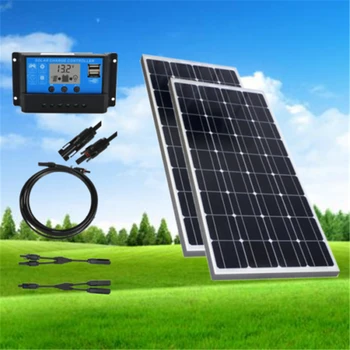 2 pcs 100w Solar Panel 200W Monocrystalline Silicon solar system Kit 20A LCD Controller 12V System Battery Charge
2 pcs 100w Solar Panel 200W Monocrystalline Silicon solar system Kit 20A LCD Controller 12V System Battery Charge