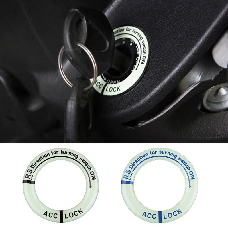 1-6PCs Luminous Car Ignition Key Switch Ring Stickers Epoxy Cover Hole Circle Decor Stickers Car Accessories Stickers Black/Blue
1-6PCs Luminous Car Ignition Key Switch Ring Stickers Epoxy Cover Hole Circle Decor Stickers Car Accessories Stickers Black/Blue