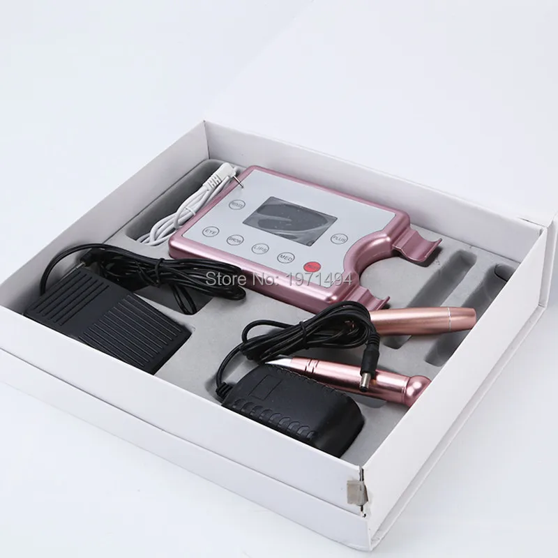 New arrivals 1 set Semi-permanent Makeup Digital Silent Tattoo Machine POP Cosmetic tattoo machine kit With tattoo micro needle 
New arrivals 1 set Semi-permanent Makeup Digital Silent Tattoo Machine POP Cosmetic tattoo machine kit With tattoo micro needle