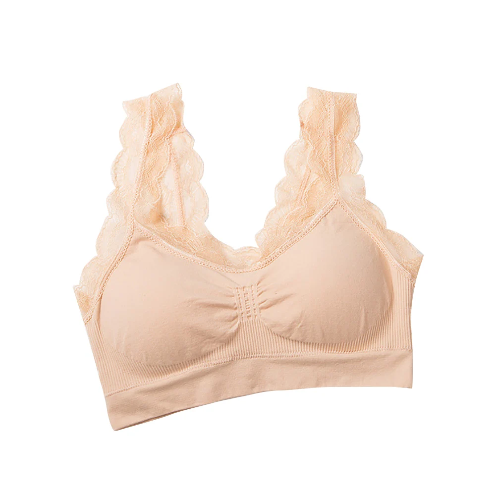 Women Seamless Sexy Sports Bra Padded Soft Breathable Strappy Underwear Comfortable Gift Lace Brassiere One Piece No Steel Girls
Women Seamless Sexy Sports Bra Padded Soft Breathable Strappy Underwear Comfortable Gift Lace Brassiere One Piece No Steel Girls