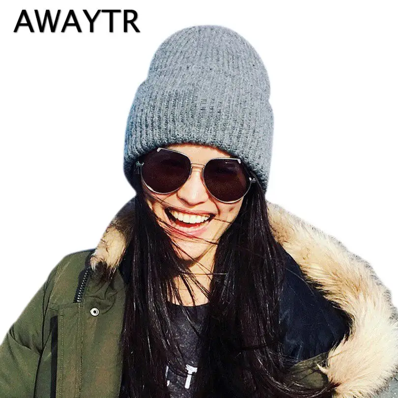 Women's Hat AWAYTR Autumn Skullies & Beanies Woman Wool Knitted Skullies Headwear Beanie Watch Cap Winter Hats for Women
Women's Hat AWAYTR Autumn Skullies & Beanies Woman Wool Knitted Skullies Headwear Beanie Watch Cap Winter Hats for Women