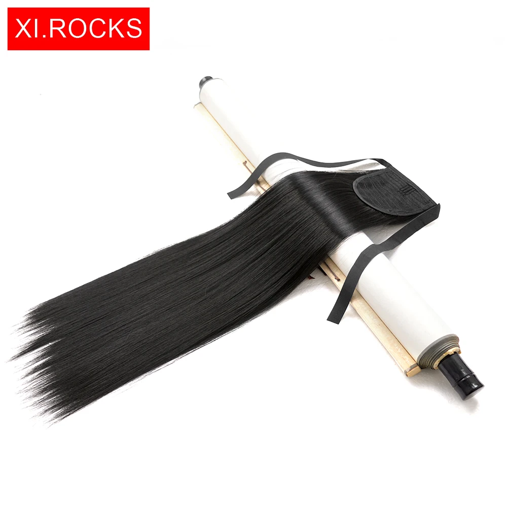 1 шт. накладные синтетические волосы Xi Rocks На клипсе конский хвост Длинные для