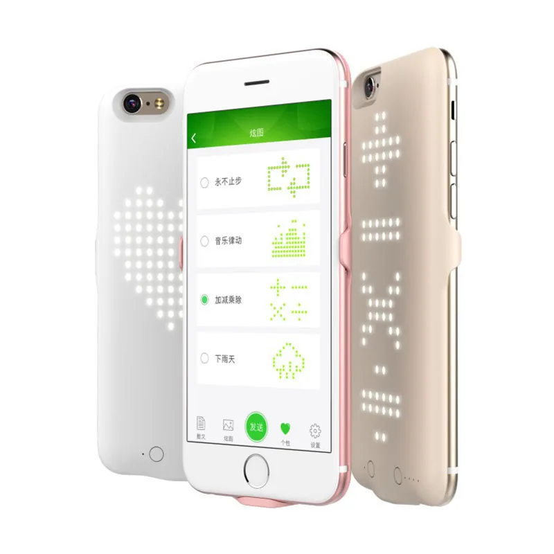 X6 Smart LED lamp array Custom text display Bluetooth APP control battery case for iphone 6s 6
X6 Smart LED lamp array Custom text display Bluetooth APP control battery case for iphone 6s 6