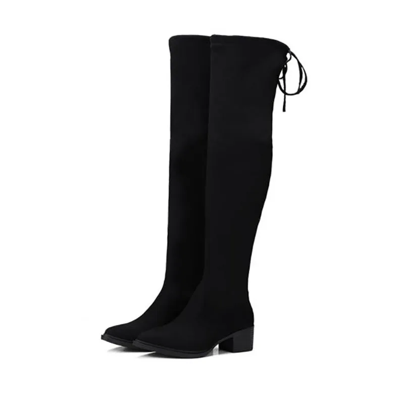 Rass ple 2019 Lady Stretch Over The Knee Boots Winter Warm Long Boots Casual Shoes Bota Feminina Zapatos De Mujer Shoes Women
Rass ple 2019 Lady Stretch Over The Knee Boots Winter Warm Long Boots Casual Shoes Bota Feminina Zapatos De Mujer Shoes Women