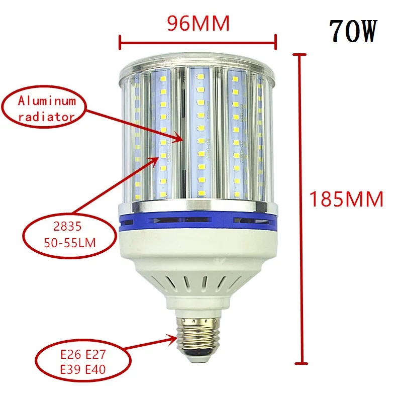 Download Esl Vision Led Bulb Ac 100-277V 27 Watt E39/E40 PNG
