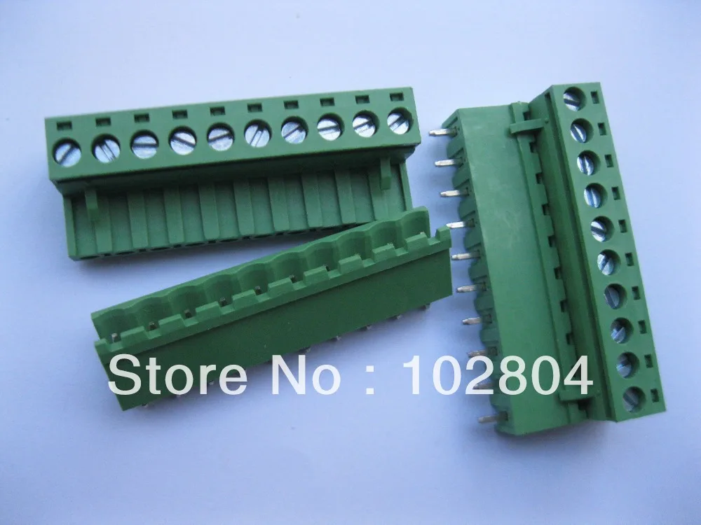 Pitch 5.08mm 10 pin Screw Terminal Block Connector Pluggable Type Green 100 Pcs Per Lot Brand New HOT Sale High Quality
Pitch 5.08mm 10 pin Screw Terminal Block Connector Pluggable Type Green 100 Pcs Per Lot Brand New HOT Sale High Quality